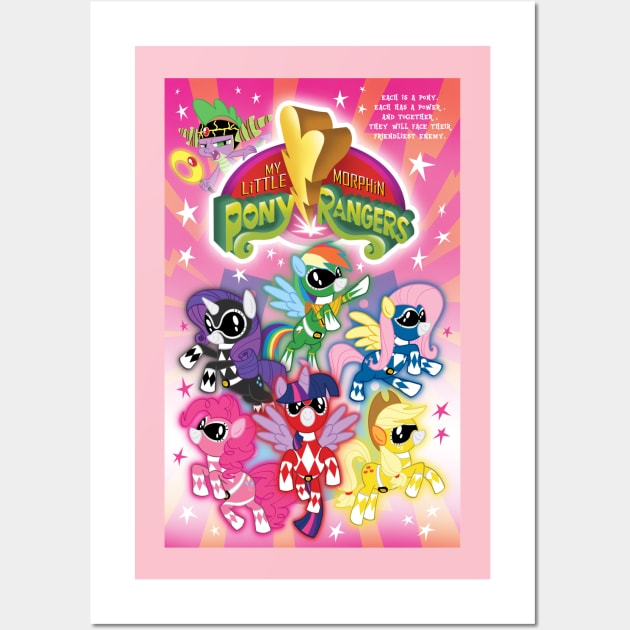 My Little Morphin Pony Rangers - 1 Wall Art by KenTurner82